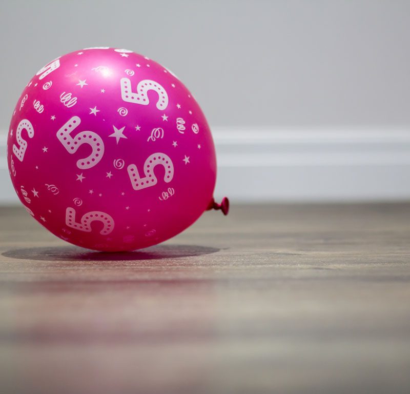 pink ballon with number five on marketing & design news amazing design work