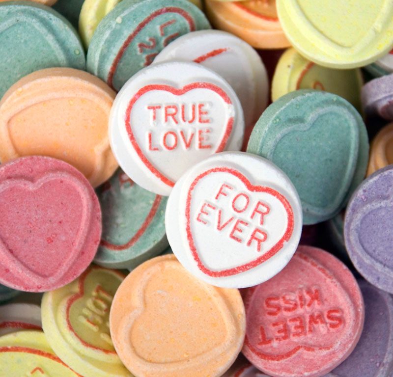 love heart sweets various colours design & marketing news emotion led design